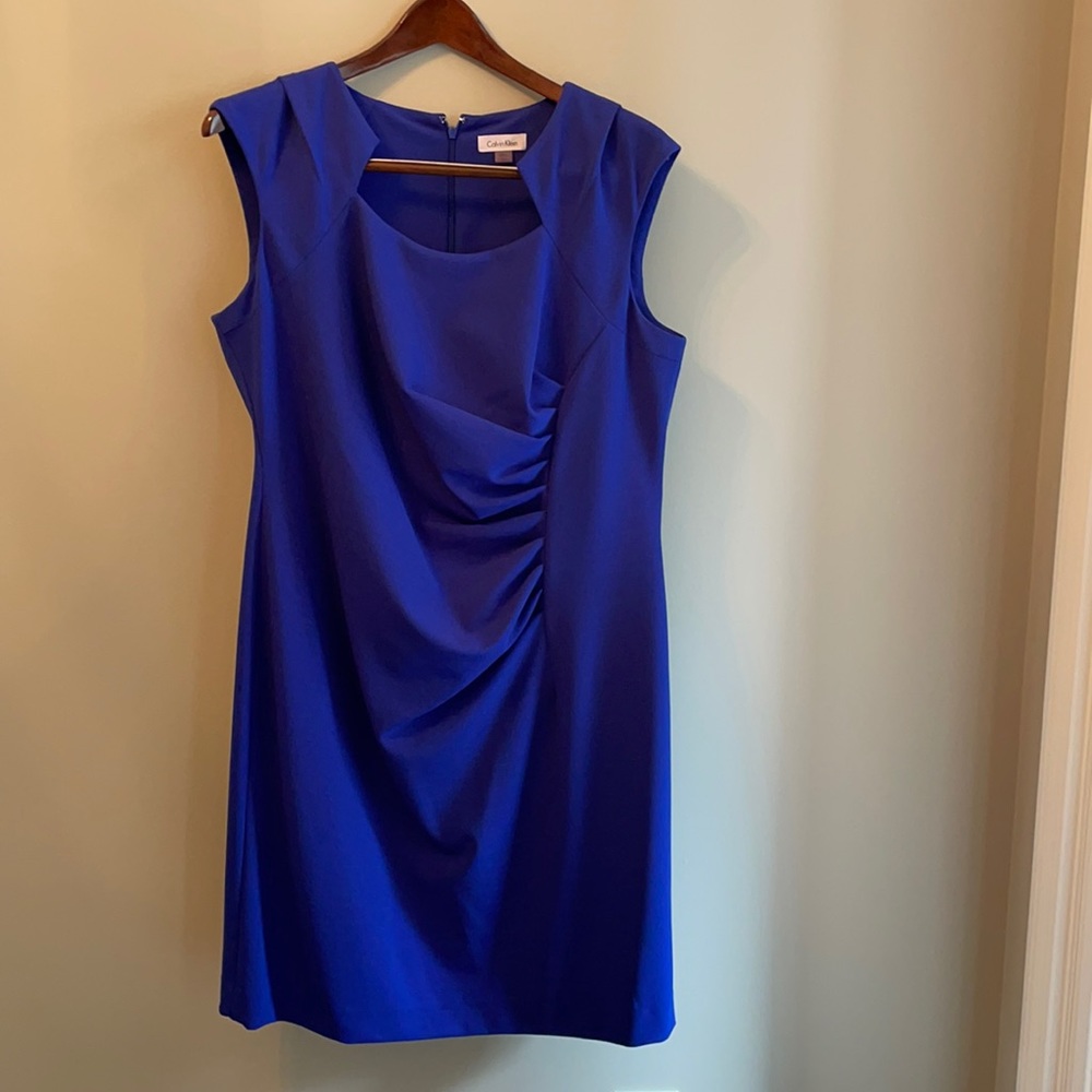 Calvin Klein royal blue dress